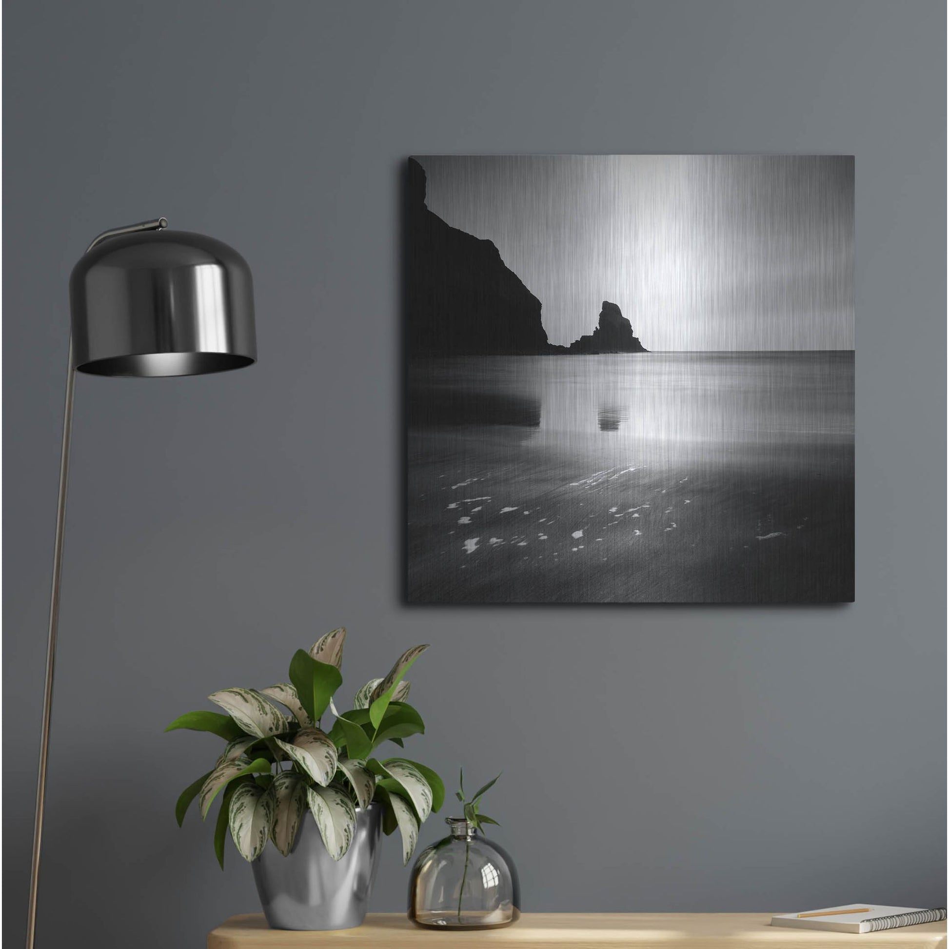 Luxe Metal Art 'Talisker Bay' by Nina Papiorek, Metal Wall Art,24x24