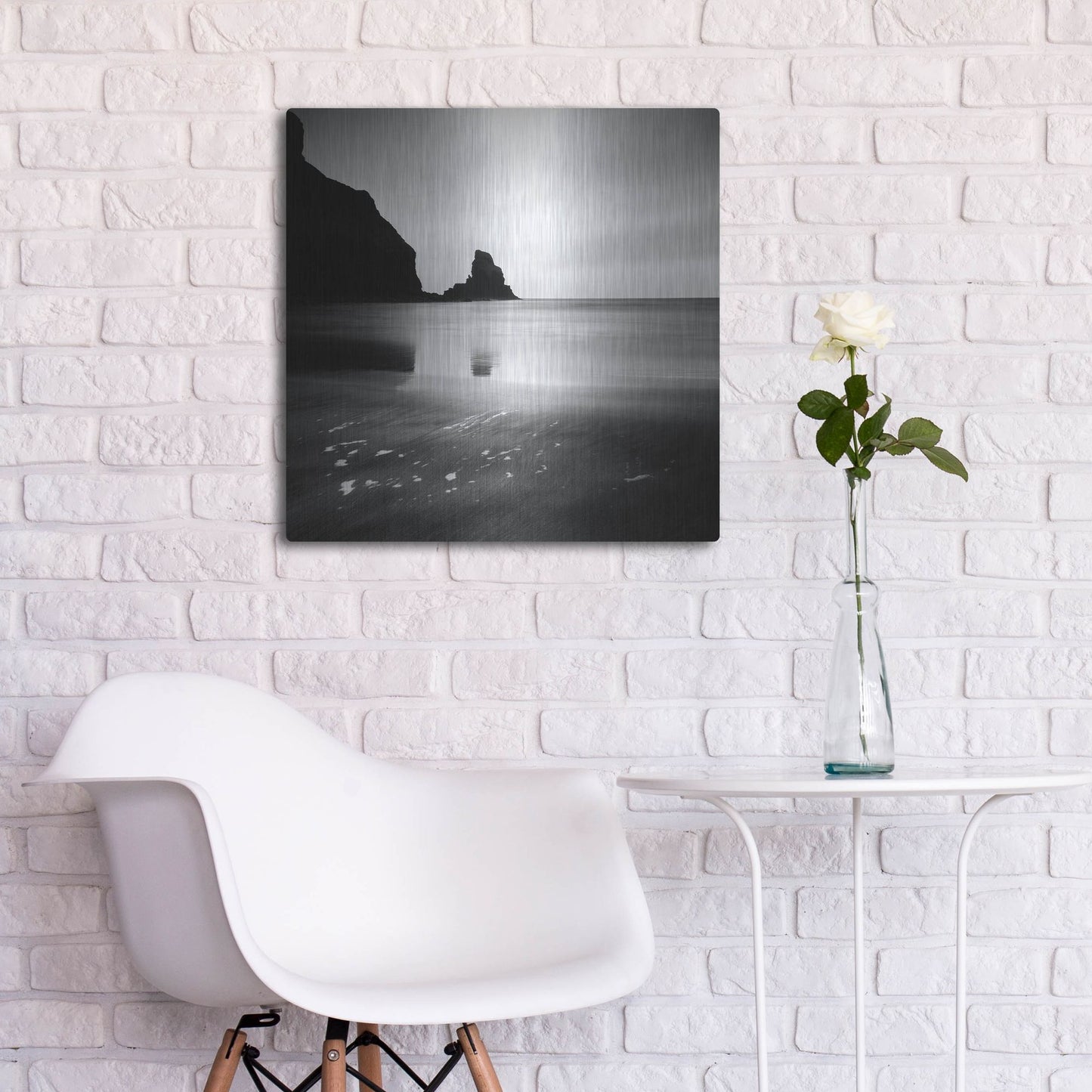 Luxe Metal Art 'Talisker Bay' by Nina Papiorek, Metal Wall Art,24x24