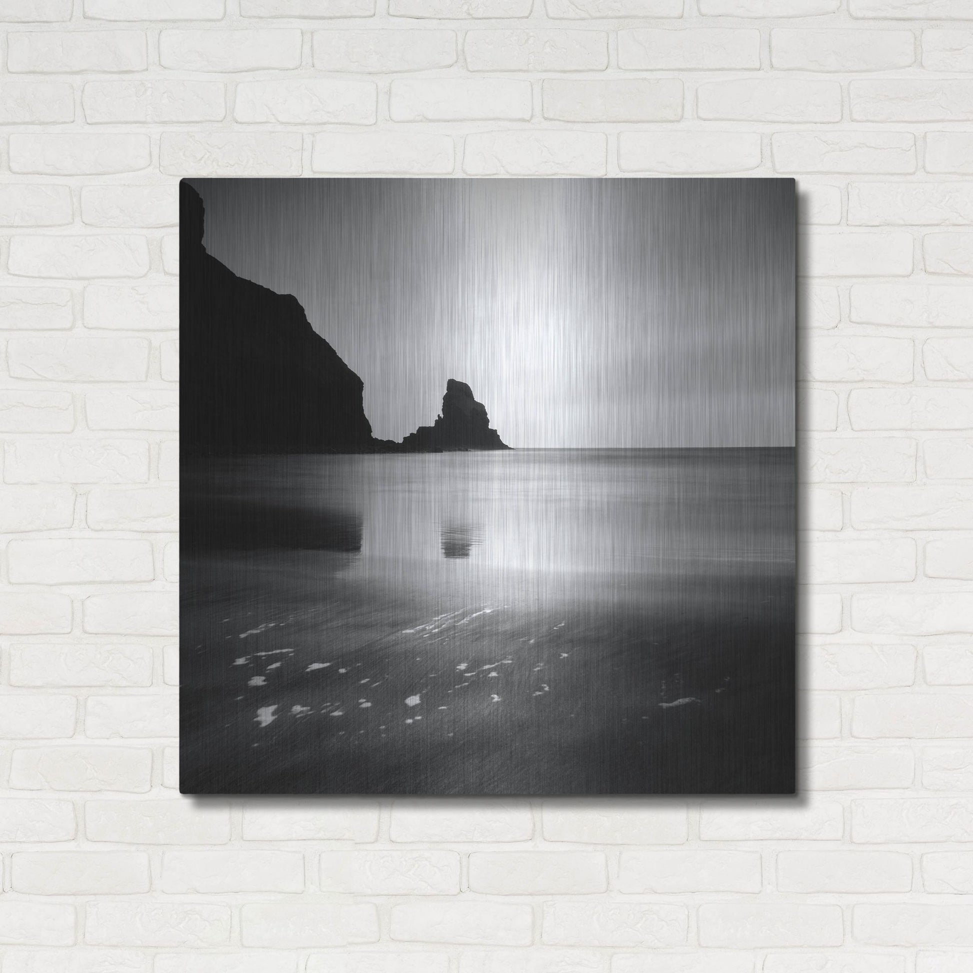 Luxe Metal Art 'Talisker Bay' by Nina Papiorek, Metal Wall Art,36x36