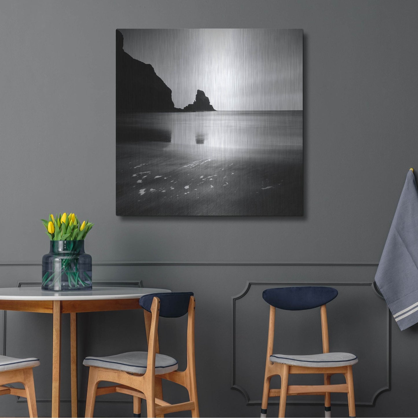 Luxe Metal Art 'Talisker Bay' by Nina Papiorek, Metal Wall Art,36x36