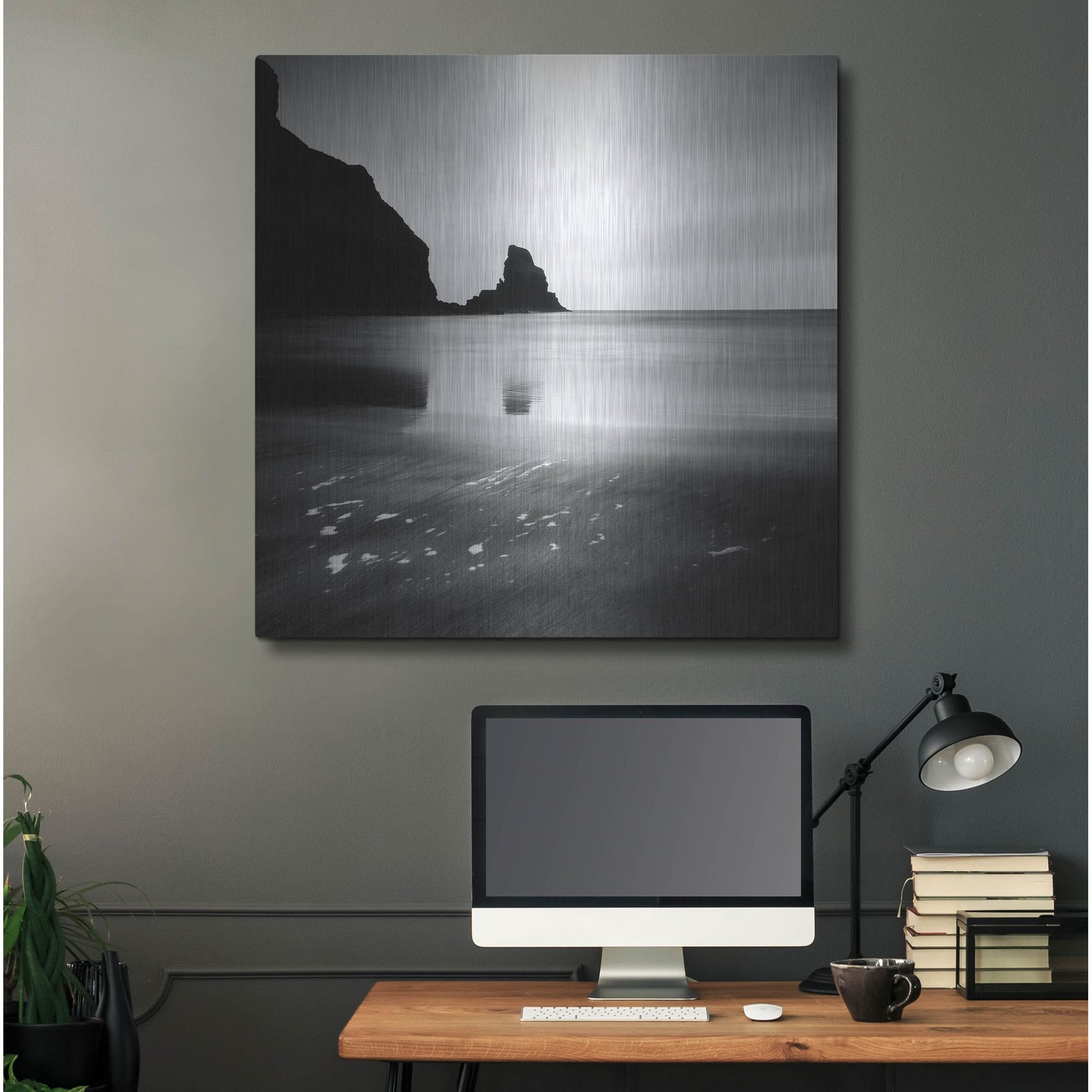 Luxe Metal Art 'Talisker Bay' by Nina Papiorek, Metal Wall Art,36x36