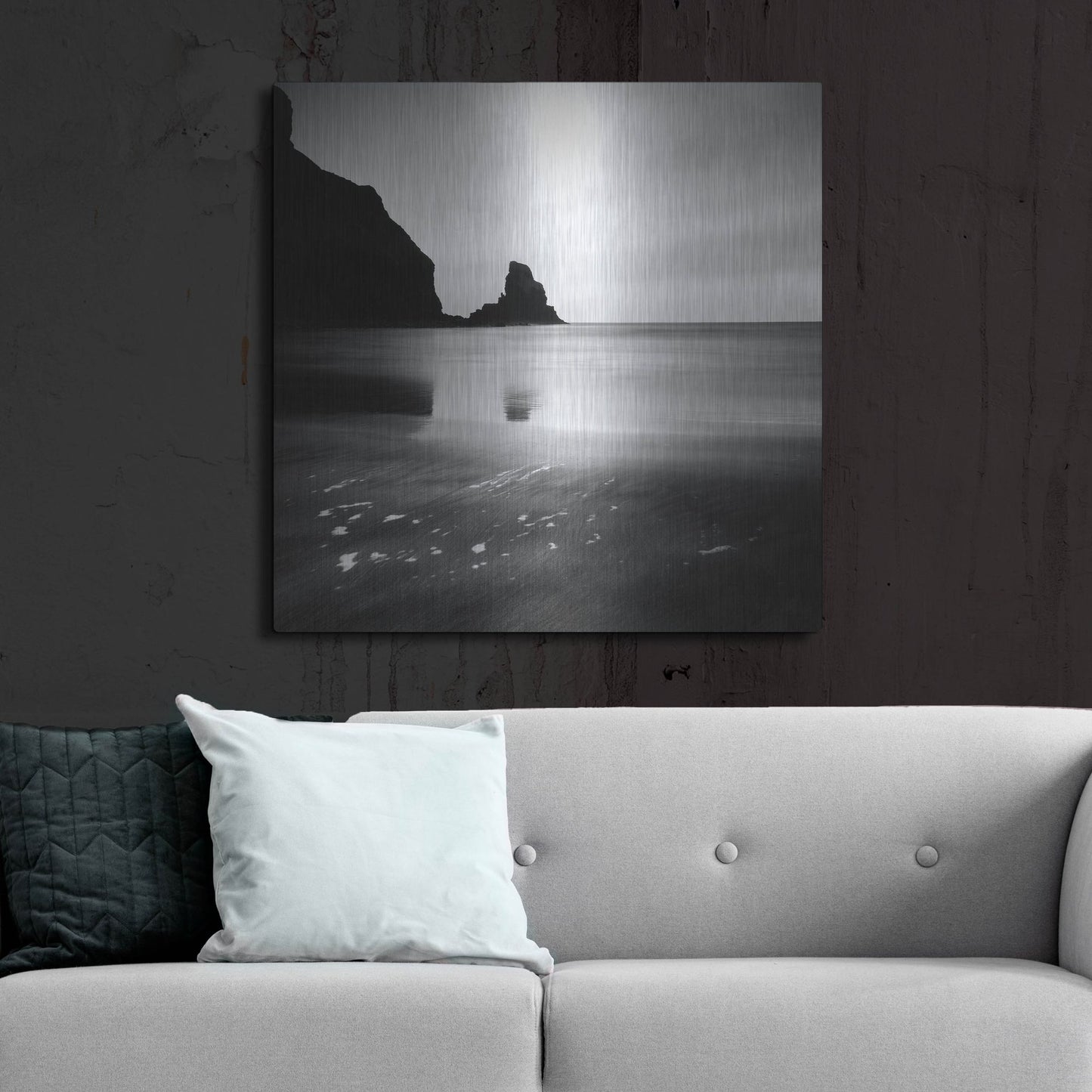 Luxe Metal Art 'Talisker Bay' by Nina Papiorek, Metal Wall Art,36x36