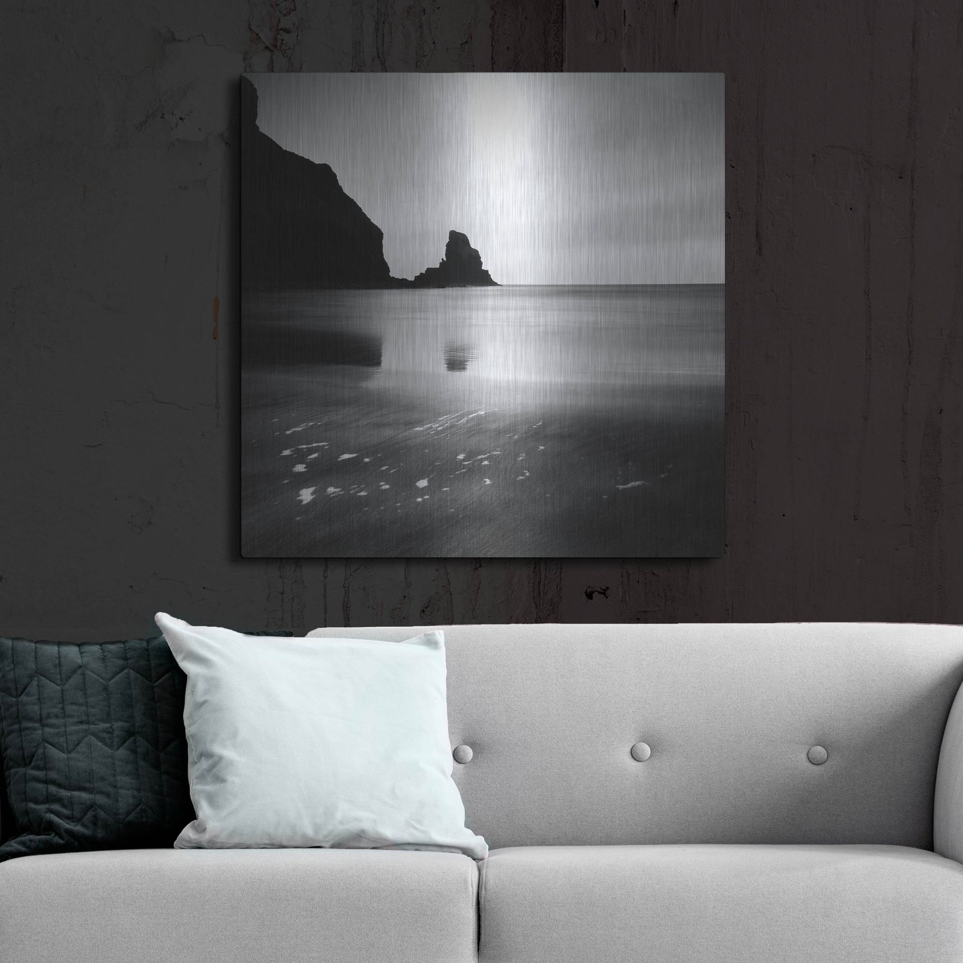 Luxe Metal Art 'Talisker Bay' by Nina Papiorek, Metal Wall Art,36x36