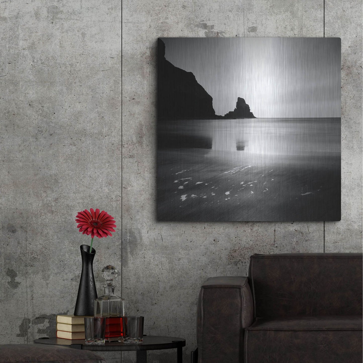Luxe Metal Art 'Talisker Bay' by Nina Papiorek, Metal Wall Art,36x36