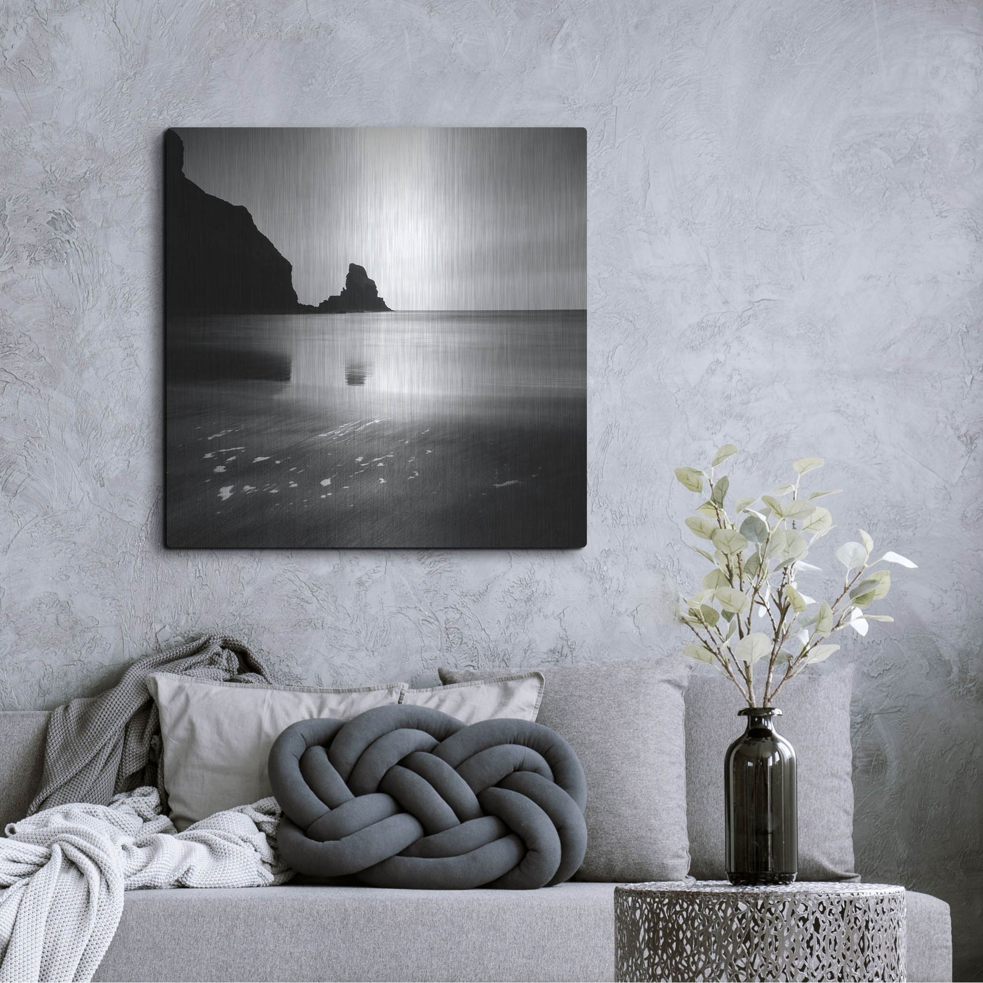 Luxe Metal Art 'Talisker Bay' by Nina Papiorek, Metal Wall Art,36x36