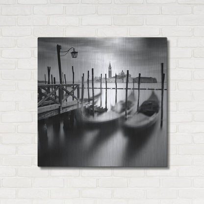 Luxe Metal Art 'Venice Gondolas' by Nina Papiorek, Metal Wall Art,36x36