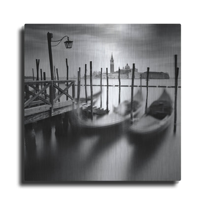 Luxe Metal Art 'Venice Gondolas' by Nina Papiorek, Metal Wall Art