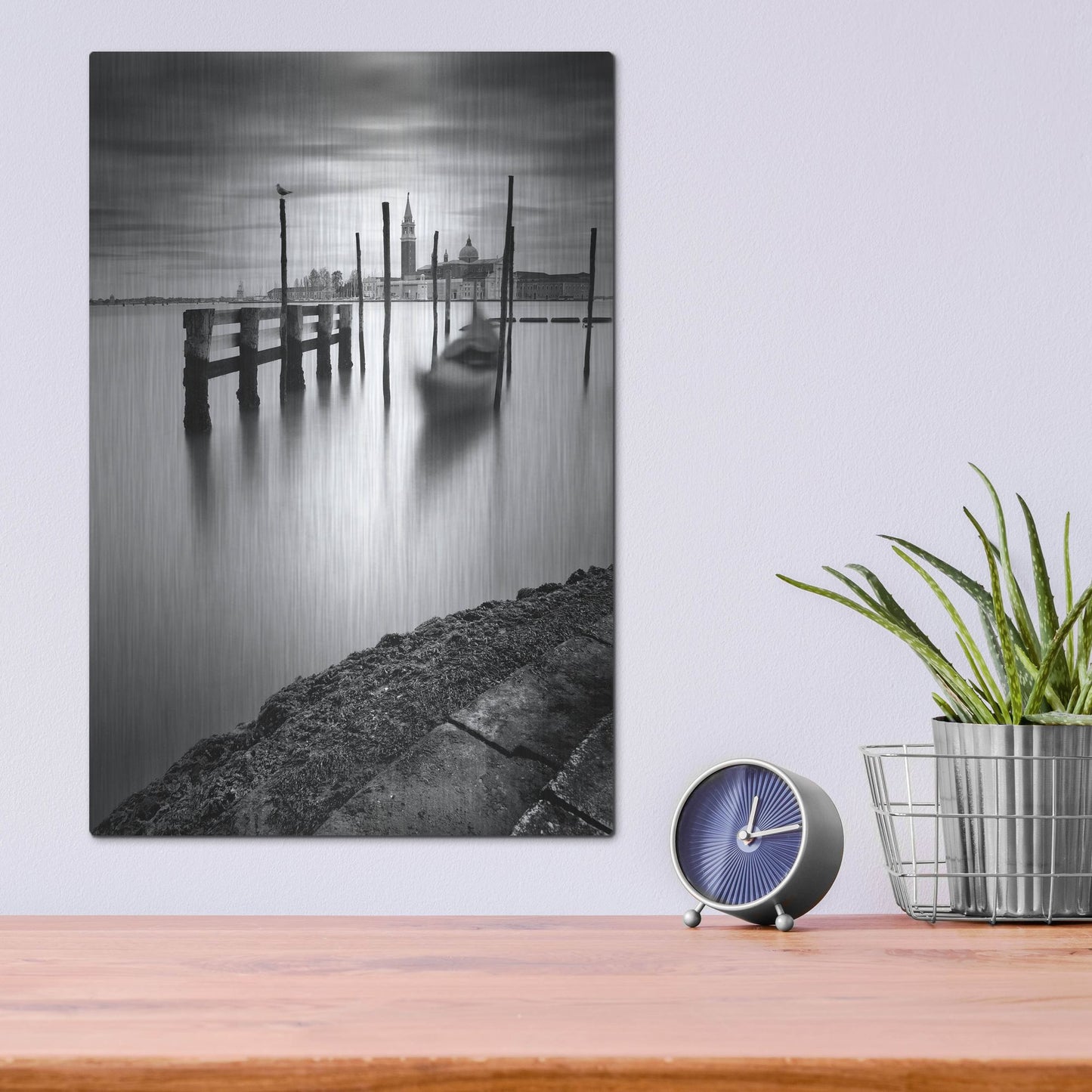 Luxe Metal Art 'Venice San Marco' by Nina Papiorek, Metal Wall Art,12x16