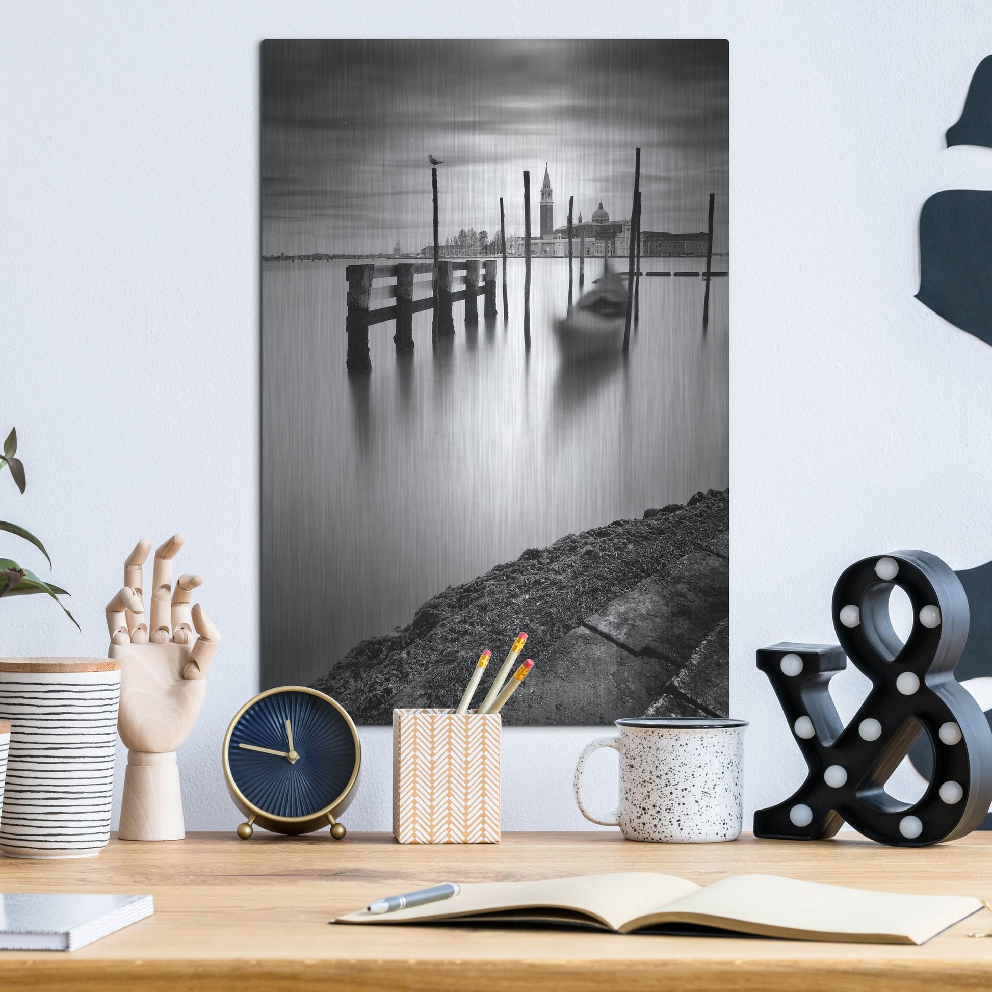 Luxe Metal Art 'Venice San Marco' by Nina Papiorek, Metal Wall Art,12x16