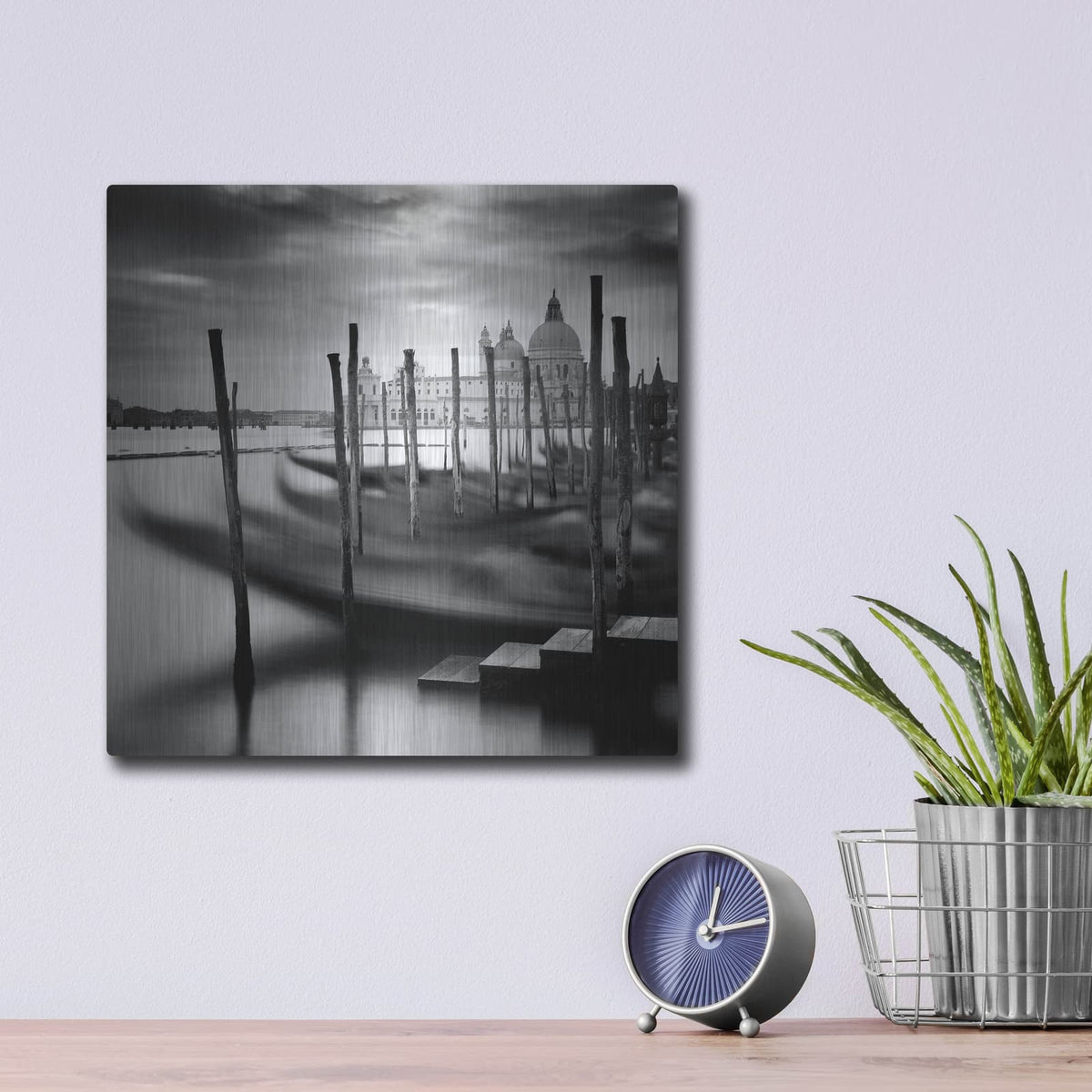 'Venice Santa Maria della Salute' by Nina Papiorek – Metal Wall Art, 12x12 room view