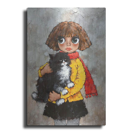 Luxe Metal Art 'Charlie the Cat' by Alexander Gunin, Metal Wall Art