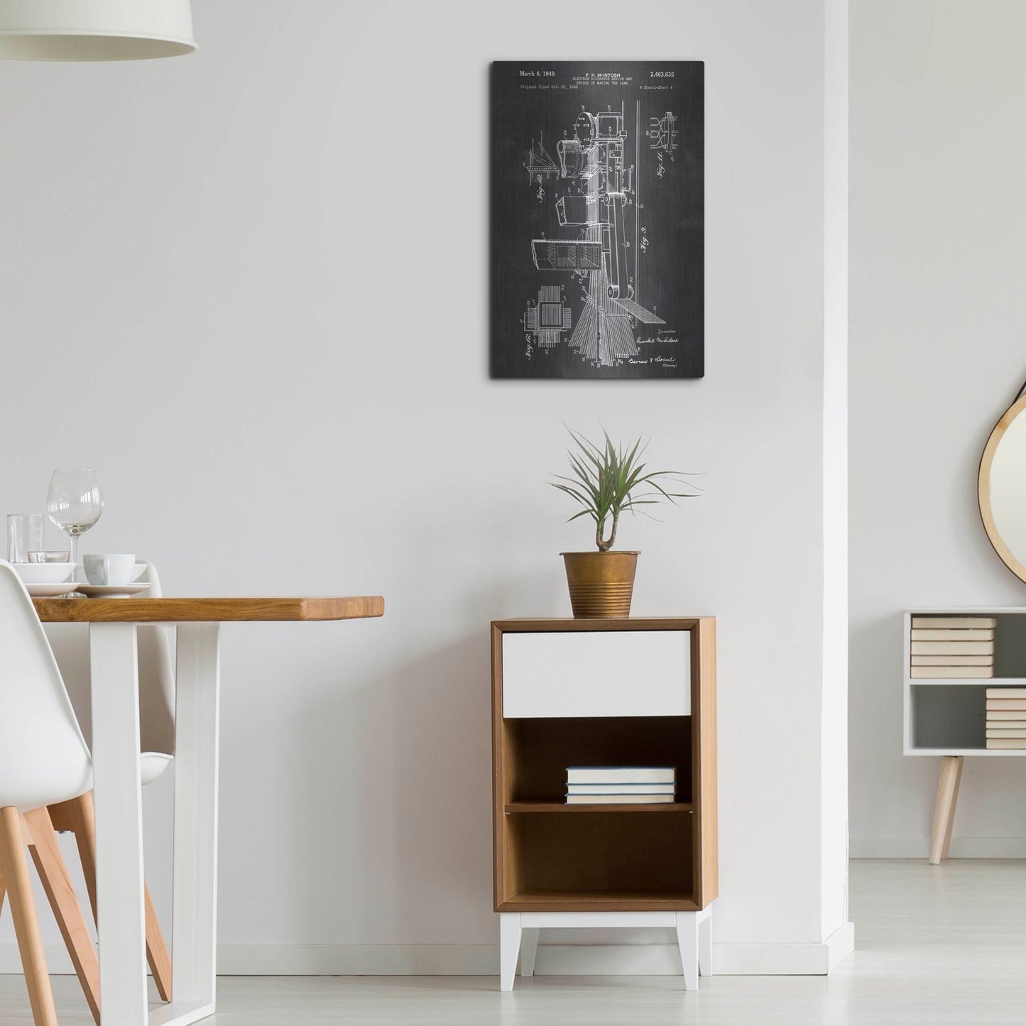 Luxe Metal Art 'Electron Discharge Device' by Luxe Portfolio, Metal Wall Art,16x24