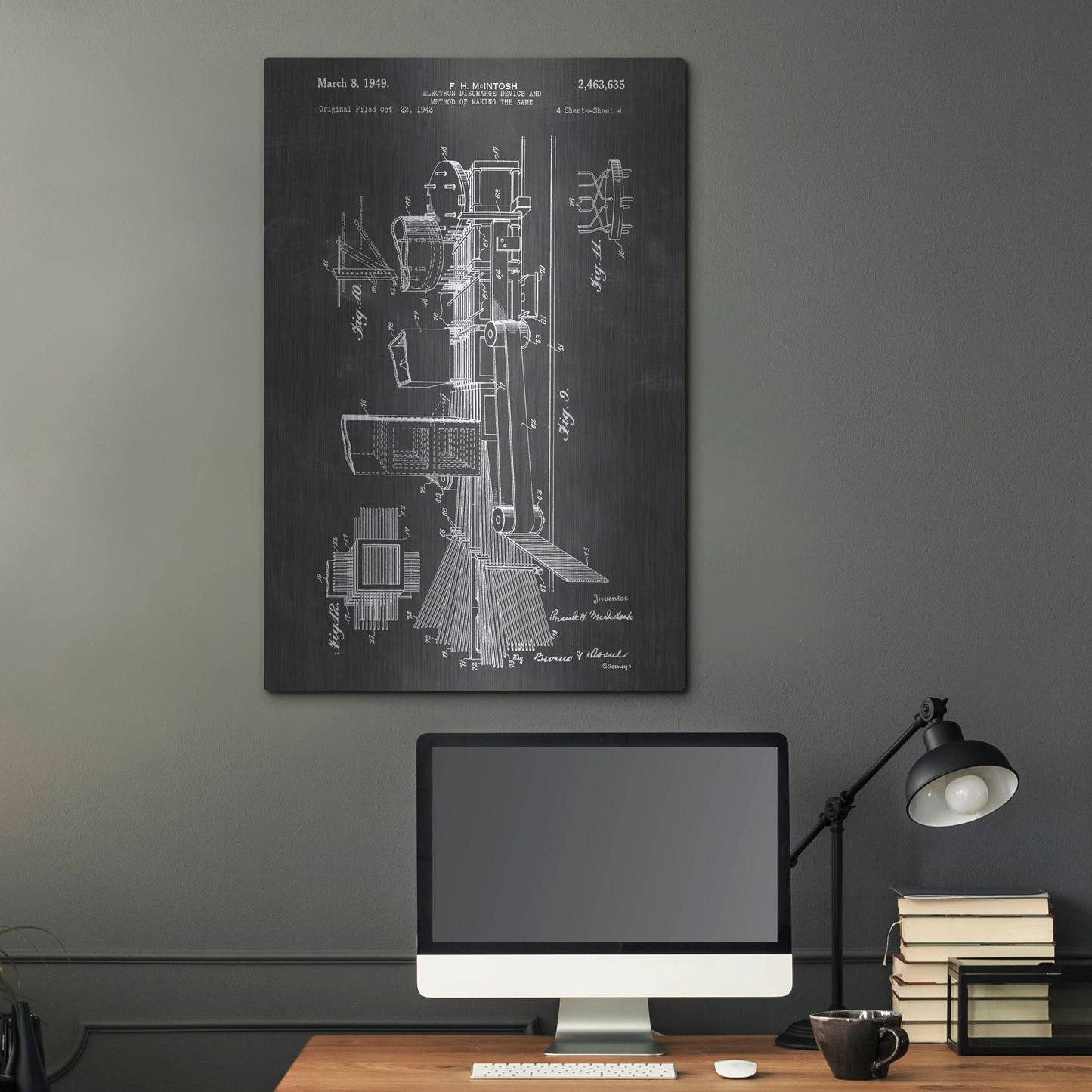 Luxe Metal Art 'Electron Discharge Device' by Luxe Portfolio, Metal Wall Art,24x36