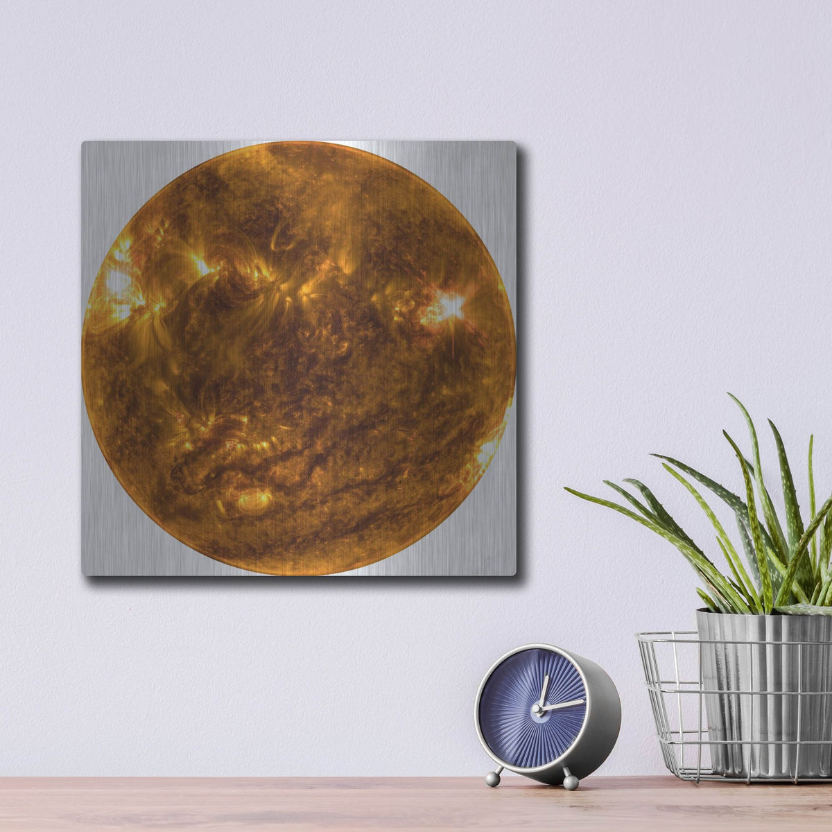 Luxe Metal Art 'The Sun copy' by Luxe Portfolio, Metal Wall Art,12x12