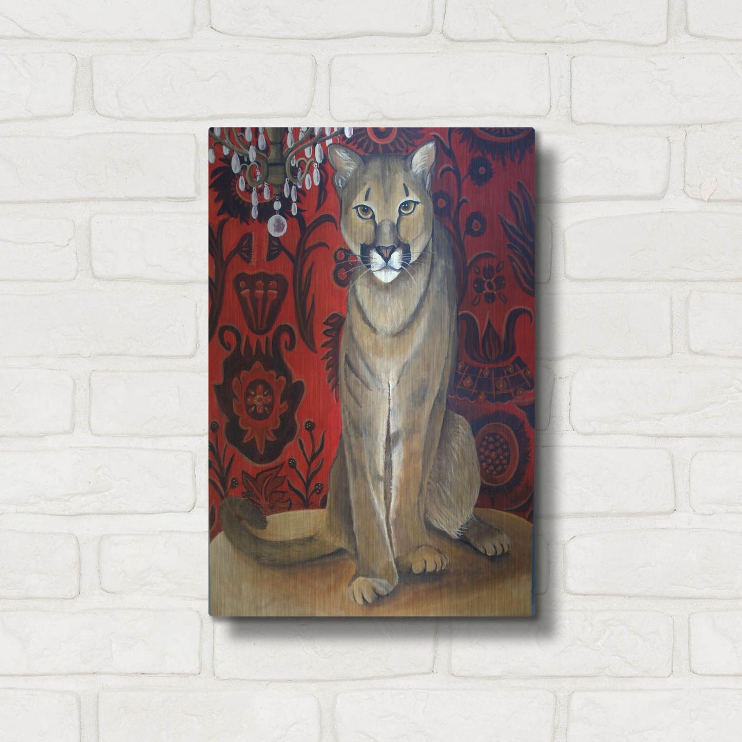 Luxe Metal Art 'Best Cougar 2' by Catherine A Nolin, Metal Wall Art,12x16