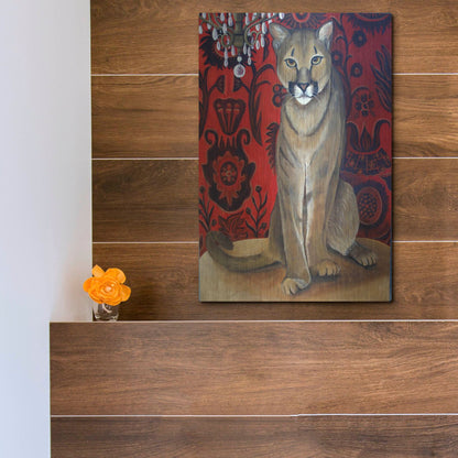 Luxe Metal Art 'Best Cougar 2' by Catherine A Nolin, Metal Wall Art,12x16