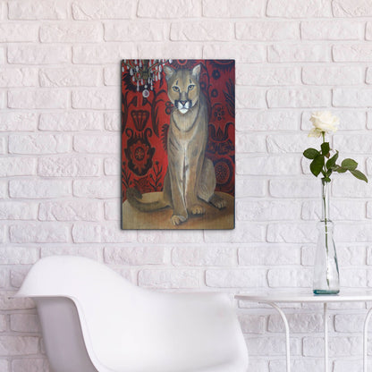 Luxe Metal Art 'Best Cougar 2' by Catherine A Nolin, Metal Wall Art,16x24