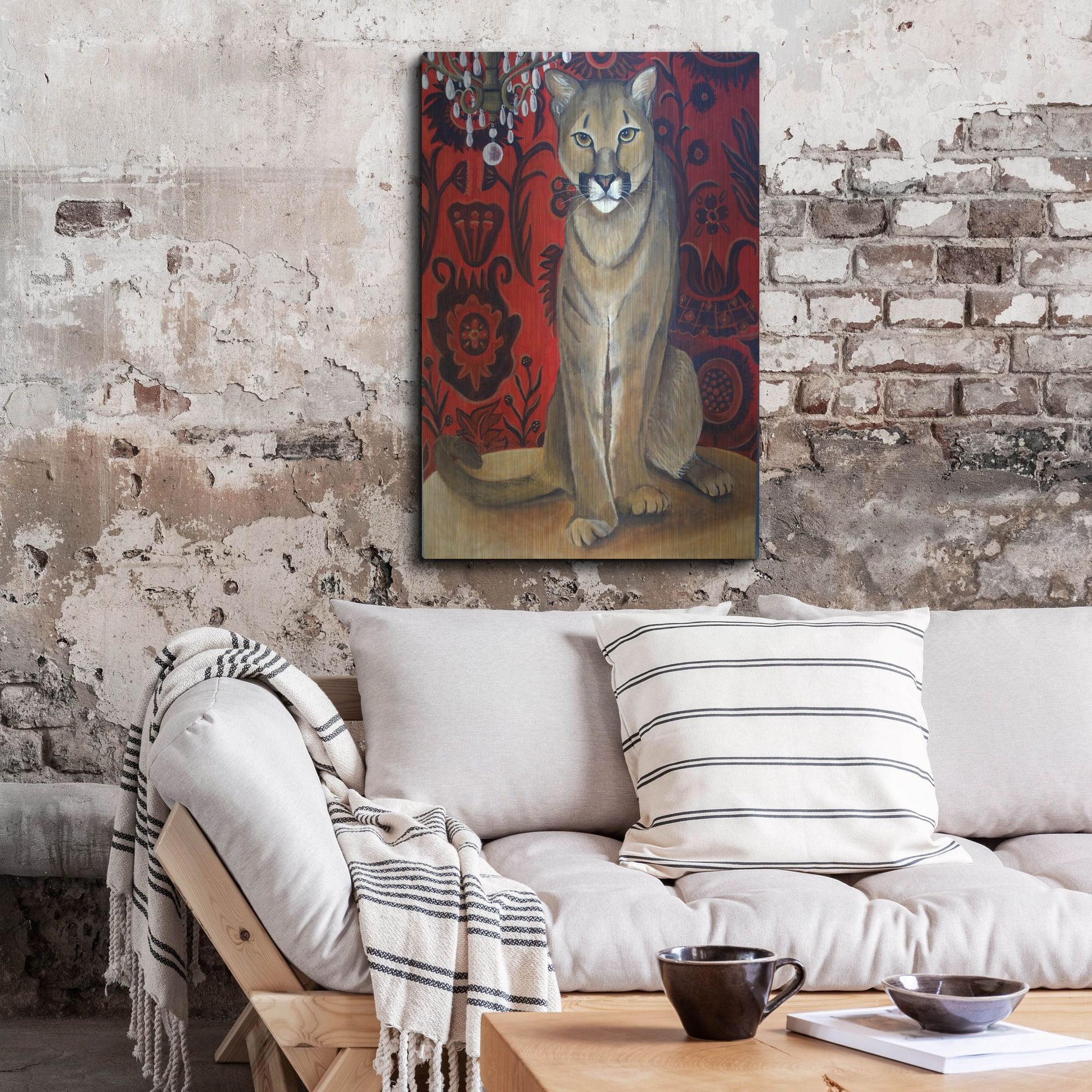 Luxe Metal Art 'Best Cougar 2' by Catherine A Nolin, Metal Wall Art,24x36