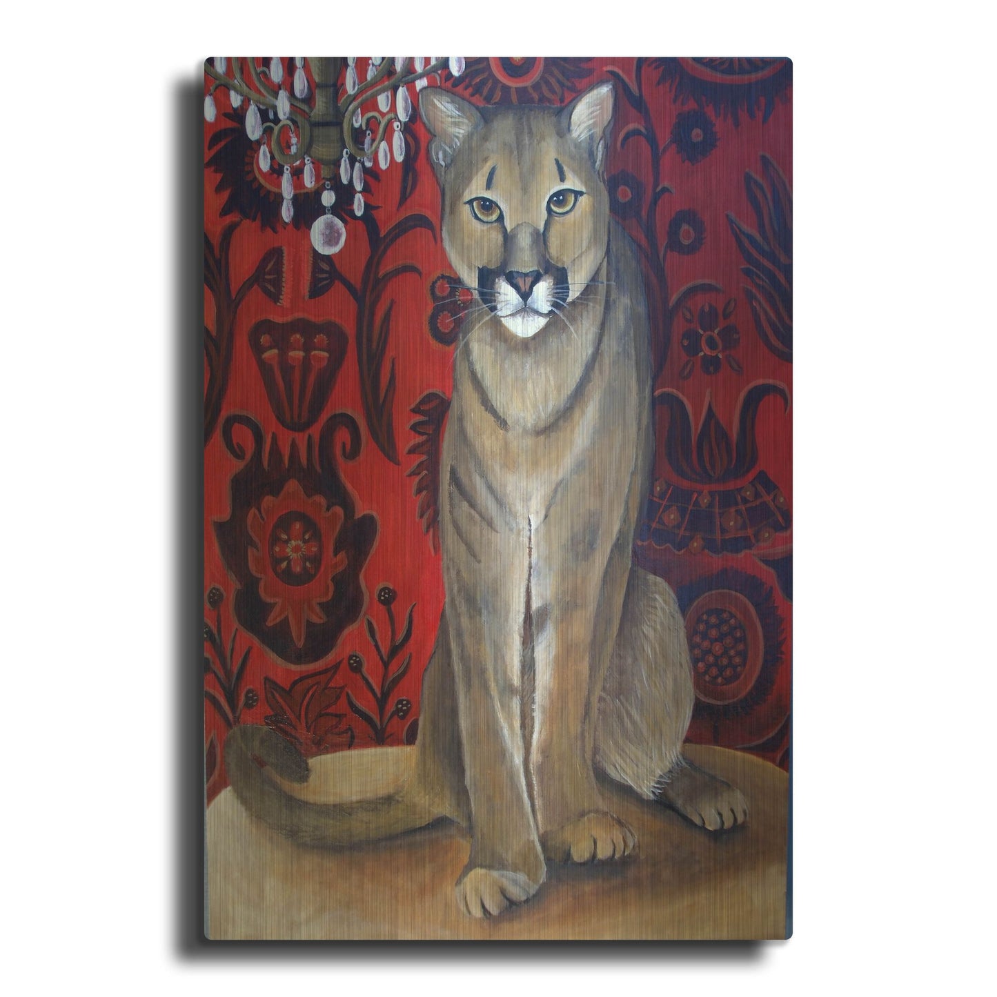 Luxe Metal Art 'Best Cougar 2' by Catherine A Nolin, Metal Wall Art