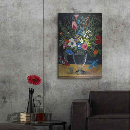 Luxe Metal Art 'Best Vase' by Catherine A Nolin, Metal Wall Art,24x36