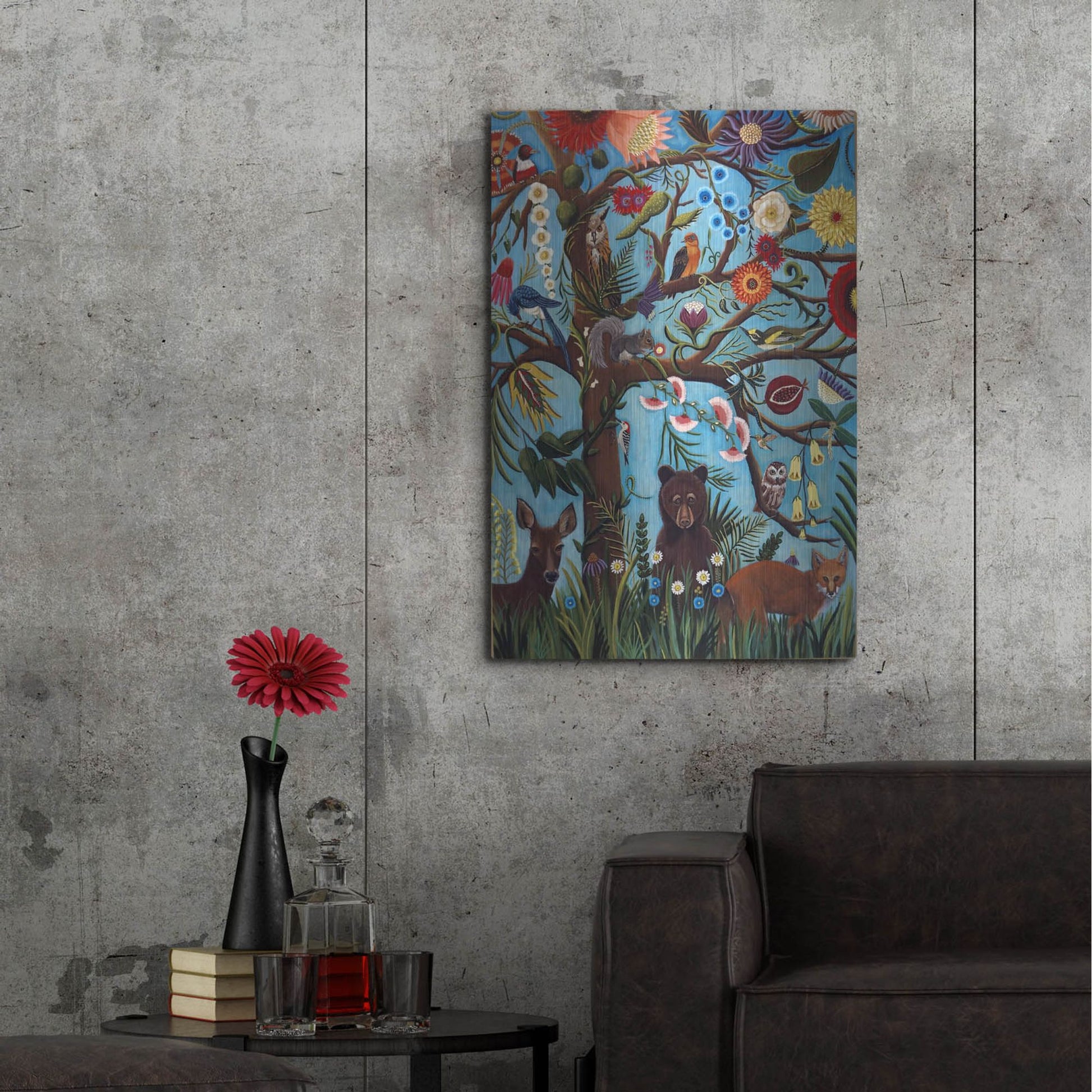 Luxe Metal Art 'Tree of Life' by Catherine A Nolin, Metal Wall Art,24x36