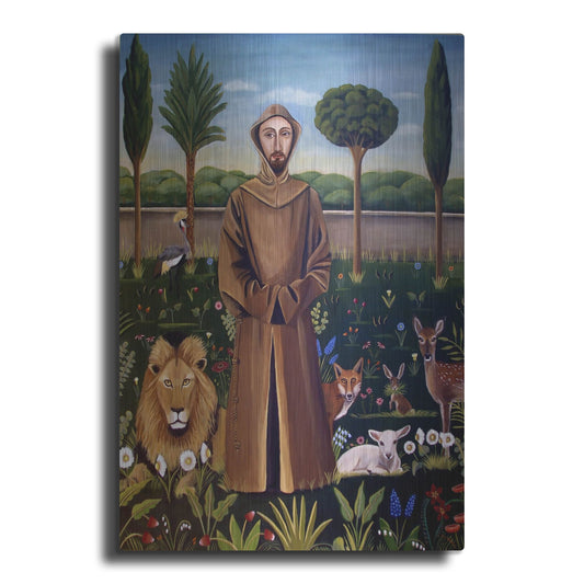 Luxe Metal Art 'Francis 3' by Catherine A Nolin, Metal Wall Art