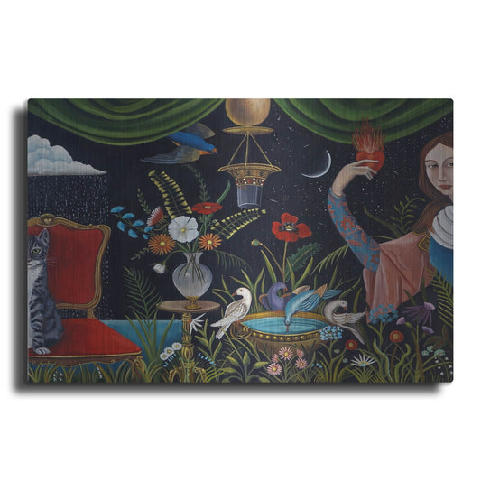 Luxe Metal Art 'Katrinas World' by Catherine A Nolin, Metal Wall Art