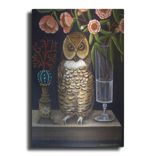 Luxe Metal Art 'Curious and Wise' by Catherine A Nolin, Metal Wall Art