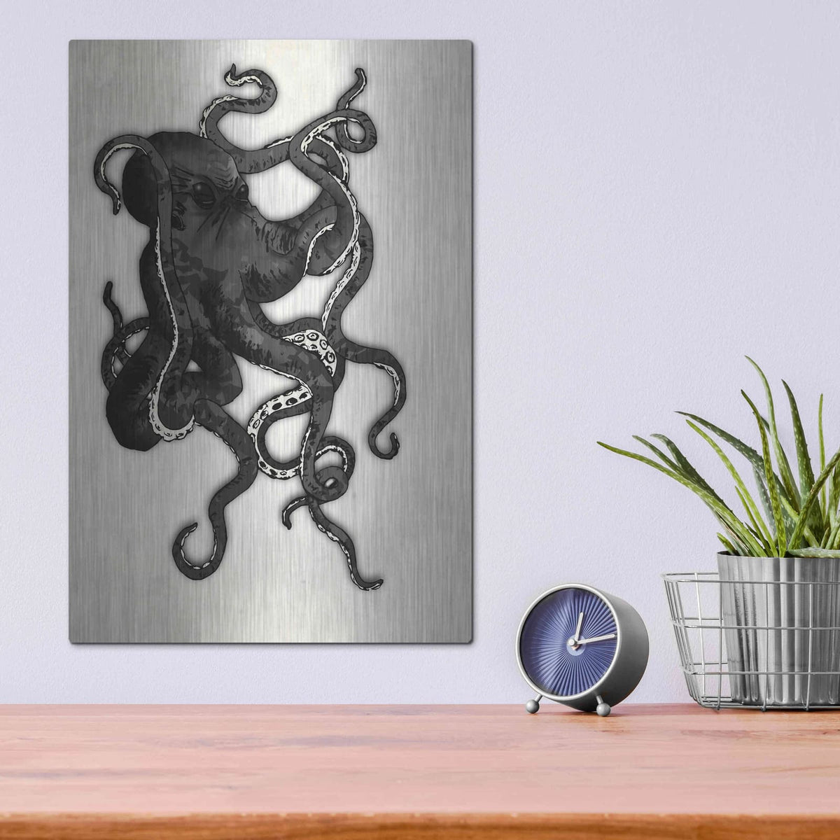 'Octopus' by Nicklas Gustafsson – Metal Wall Art, 12x16 room view