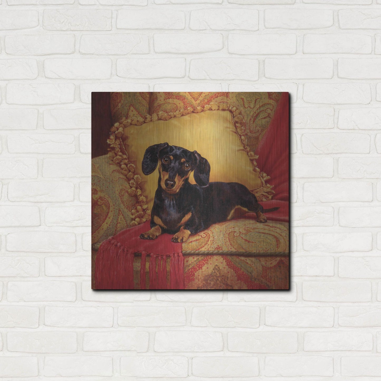 Luxe Metal Art 'Comfy' by Christopher Nick, Metal Wall Art,24x24