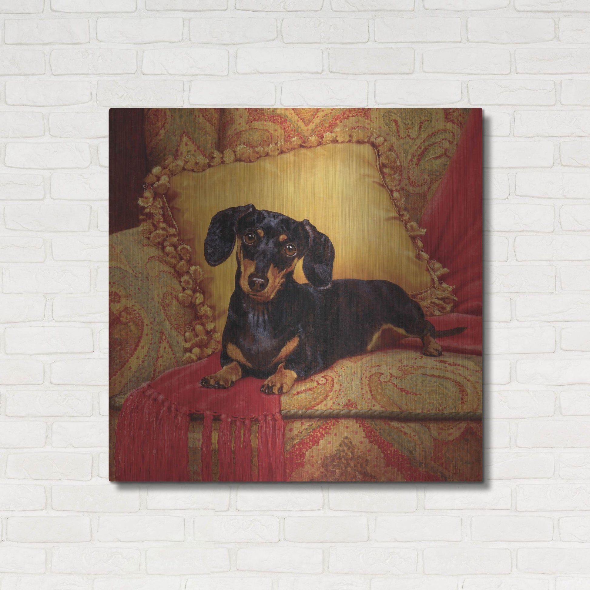 Luxe Metal Art 'Comfy' by Christopher Nick, Metal Wall Art,36x36