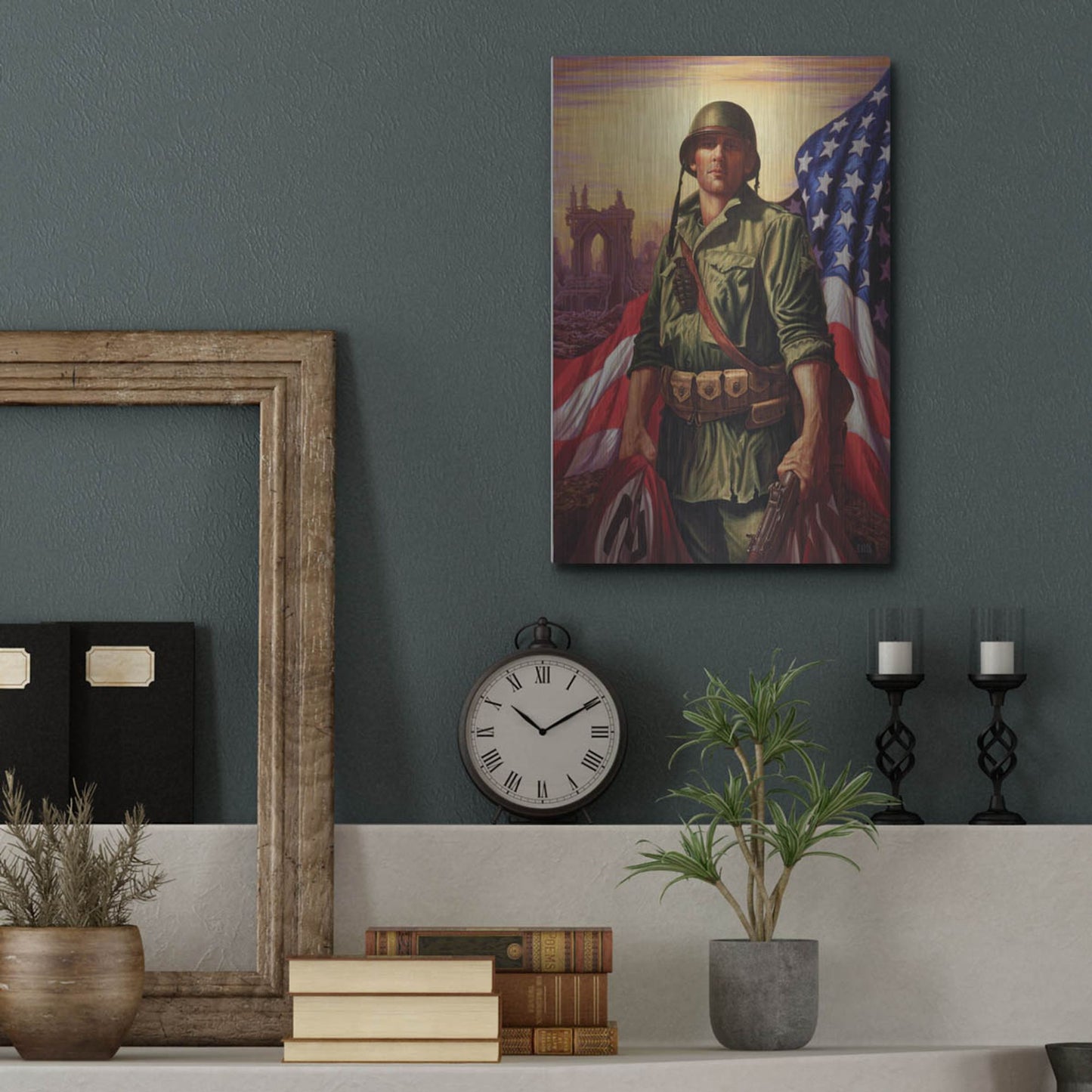 Luxe Metal Art 'Liberty' by Christopher Nick, Metal Wall Art,12x16