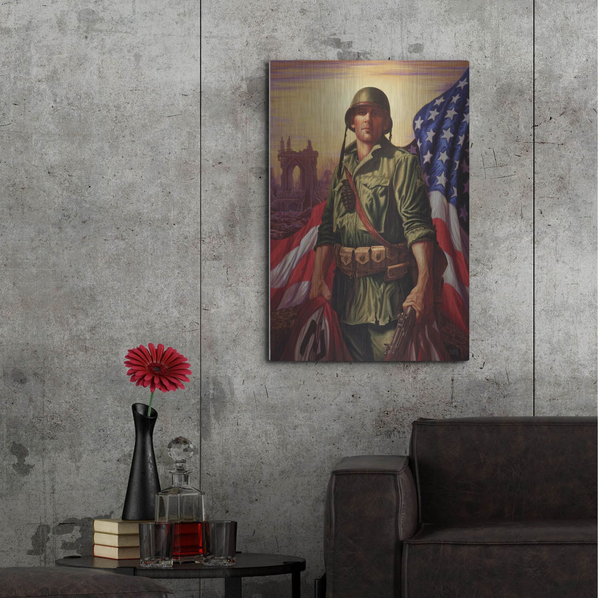 Luxe Metal Art 'Liberty' by Christopher Nick, Metal Wall Art,24x36