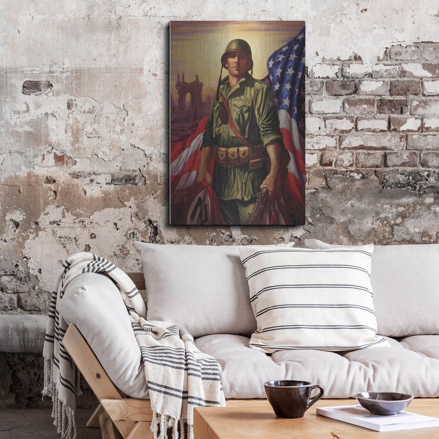 Luxe Metal Art 'Liberty' by Christopher Nick, Metal Wall Art,24x36