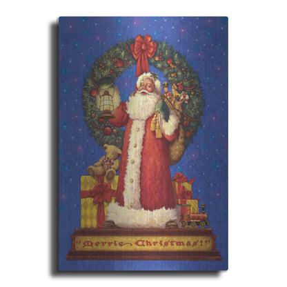 Luxe Metal Art 'Victorian Santa' by Christopher Nick, Metal Wall Art