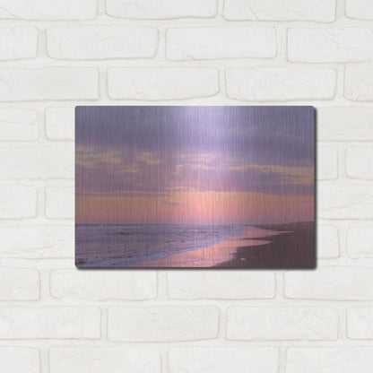 Luxe Metal Art 'After Sunset Beach' by Cora Niele, Metal Wall Art,16x12