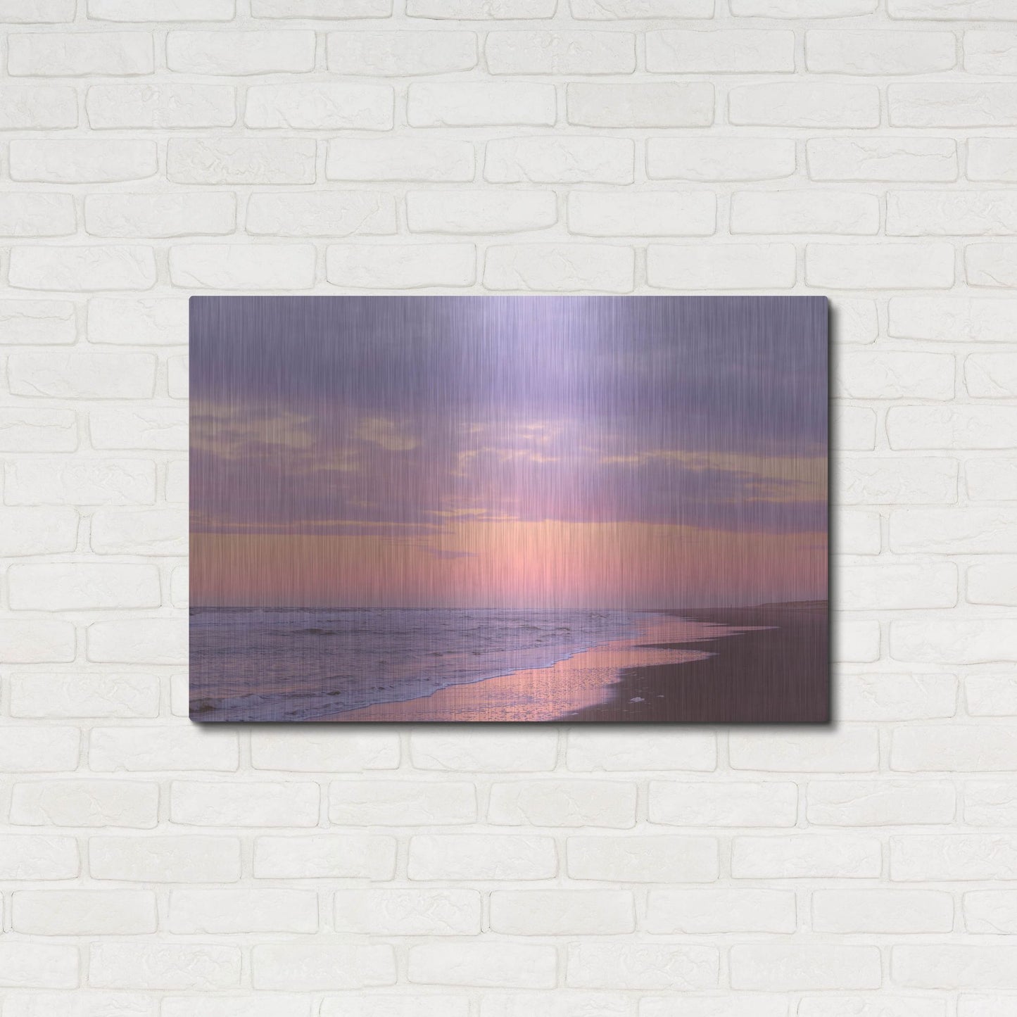 Luxe Metal Art 'After Sunset Beach' by Cora Niele, Metal Wall Art,36x24