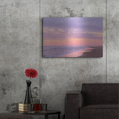 Luxe Metal Art 'After Sunset Beach' by Cora Niele, Metal Wall Art,36x24