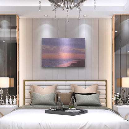 Luxe Metal Art 'After Sunset Beach' by Cora Niele, Metal Wall Art,36x24