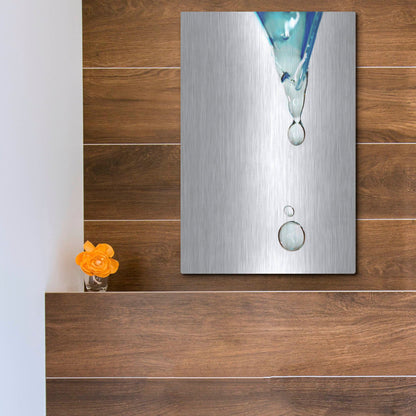 Luxe Metal Art 'Water' by Dana Brett Munach, Metal Wall Art,12x16