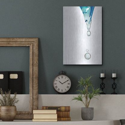 Luxe Metal Art 'Water' by Dana Brett Munach, Metal Wall Art,12x16