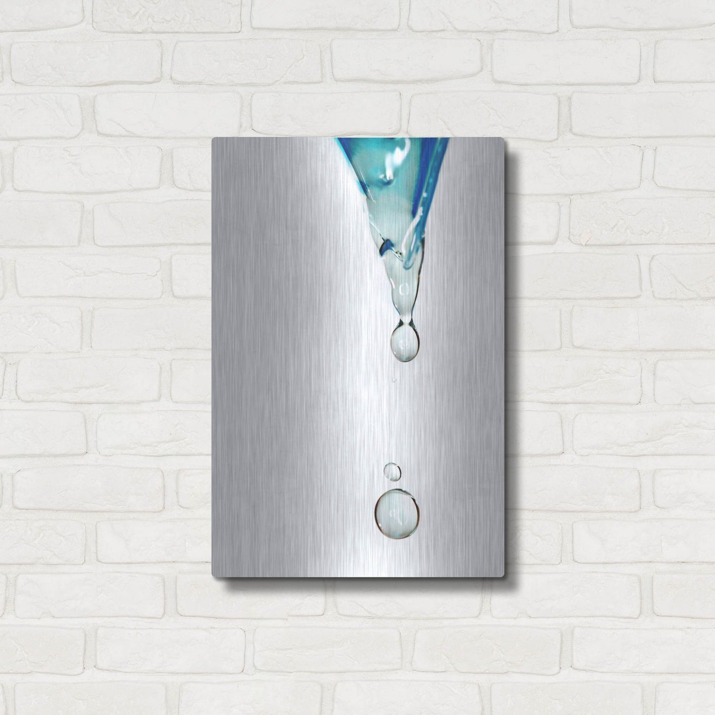 Luxe Metal Art 'Water' by Dana Brett Munach, Metal Wall Art,16x24