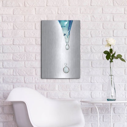 Luxe Metal Art 'Water' by Dana Brett Munach, Metal Wall Art,16x24