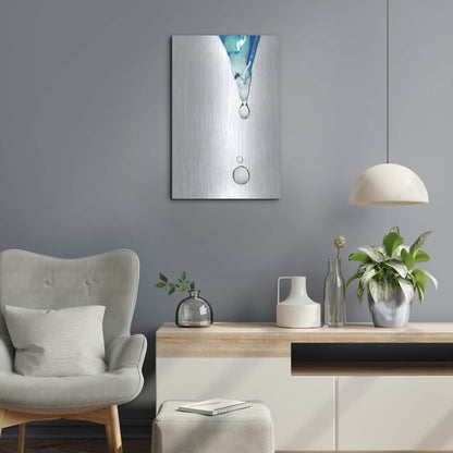 Luxe Metal Art 'Water' by Dana Brett Munach, Metal Wall Art,16x24