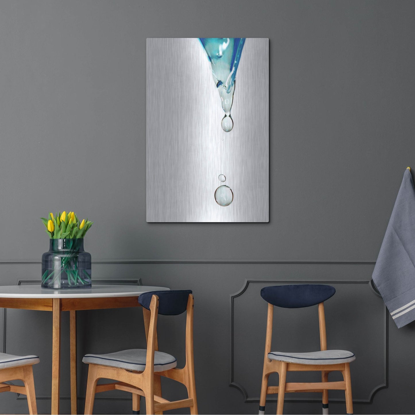 Luxe Metal Art 'Water' by Dana Brett Munach, Metal Wall Art,24x36