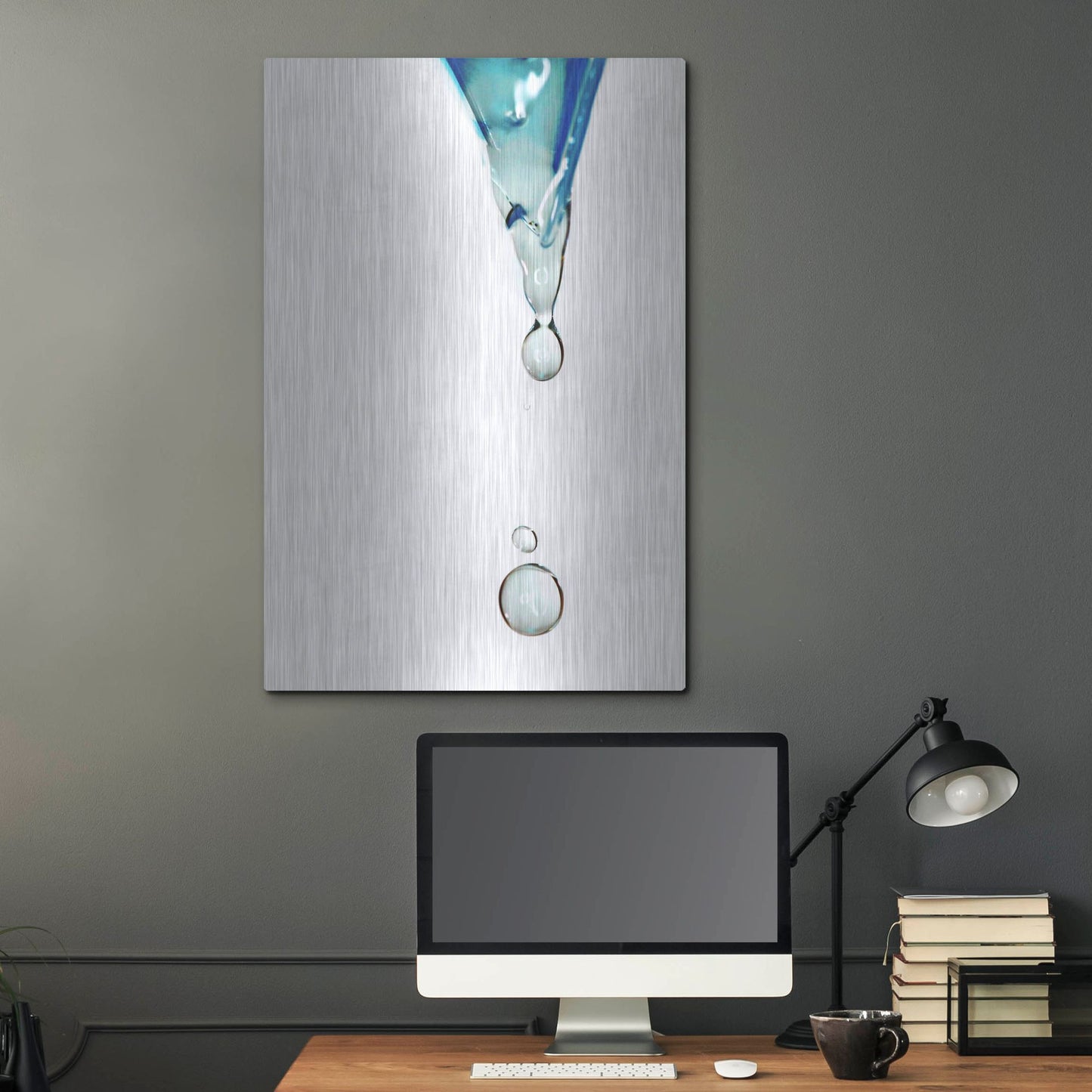 Luxe Metal Art 'Water' by Dana Brett Munach, Metal Wall Art,24x36