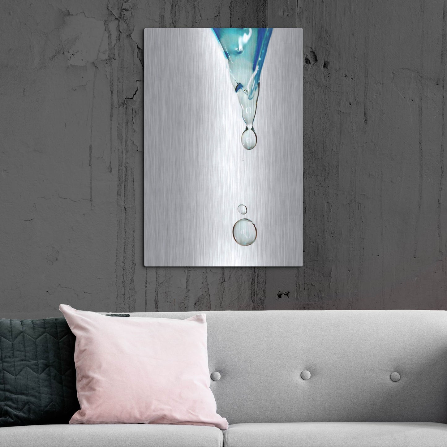 Luxe Metal Art 'Water' by Dana Brett Munach, Metal Wall Art,24x36