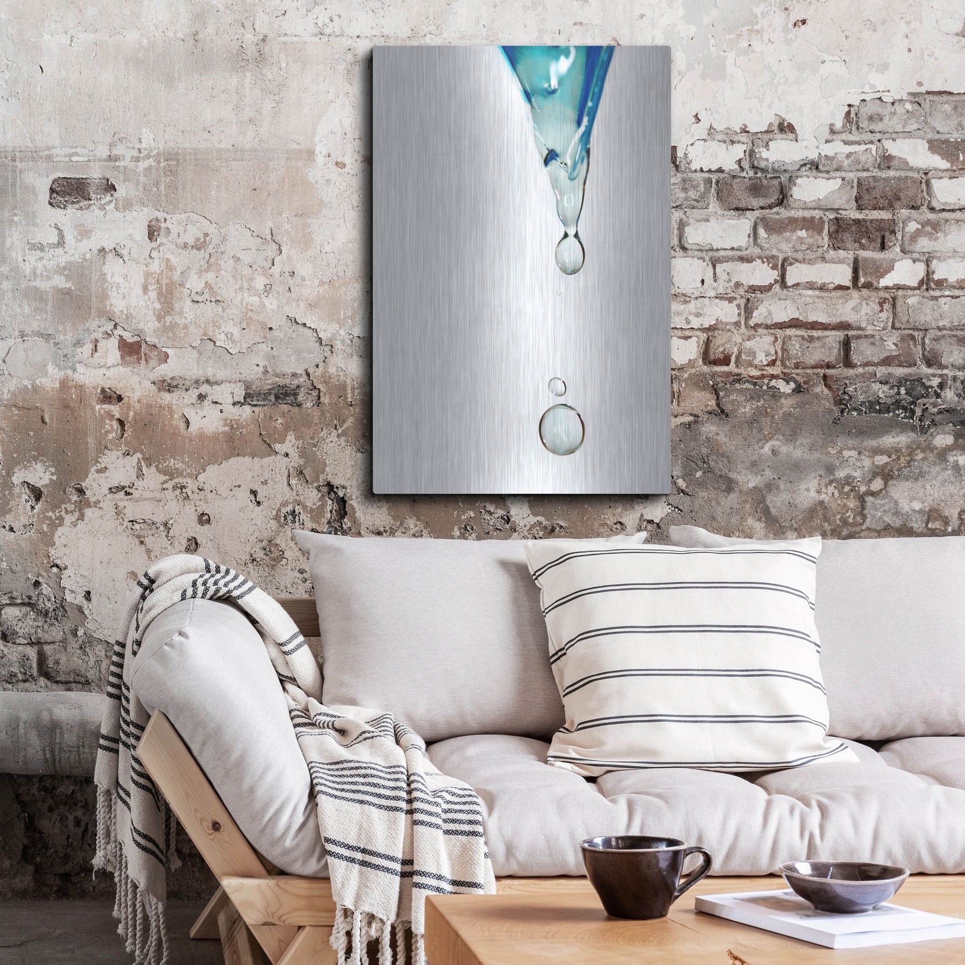 Luxe Metal Art 'Water' by Dana Brett Munach, Metal Wall Art,24x36