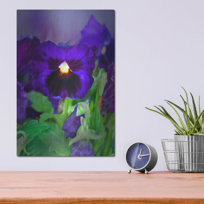 Luxe Metal Art 'African Pan Orchid' by Dana Brett Munach, Metal Wall Art,12x16