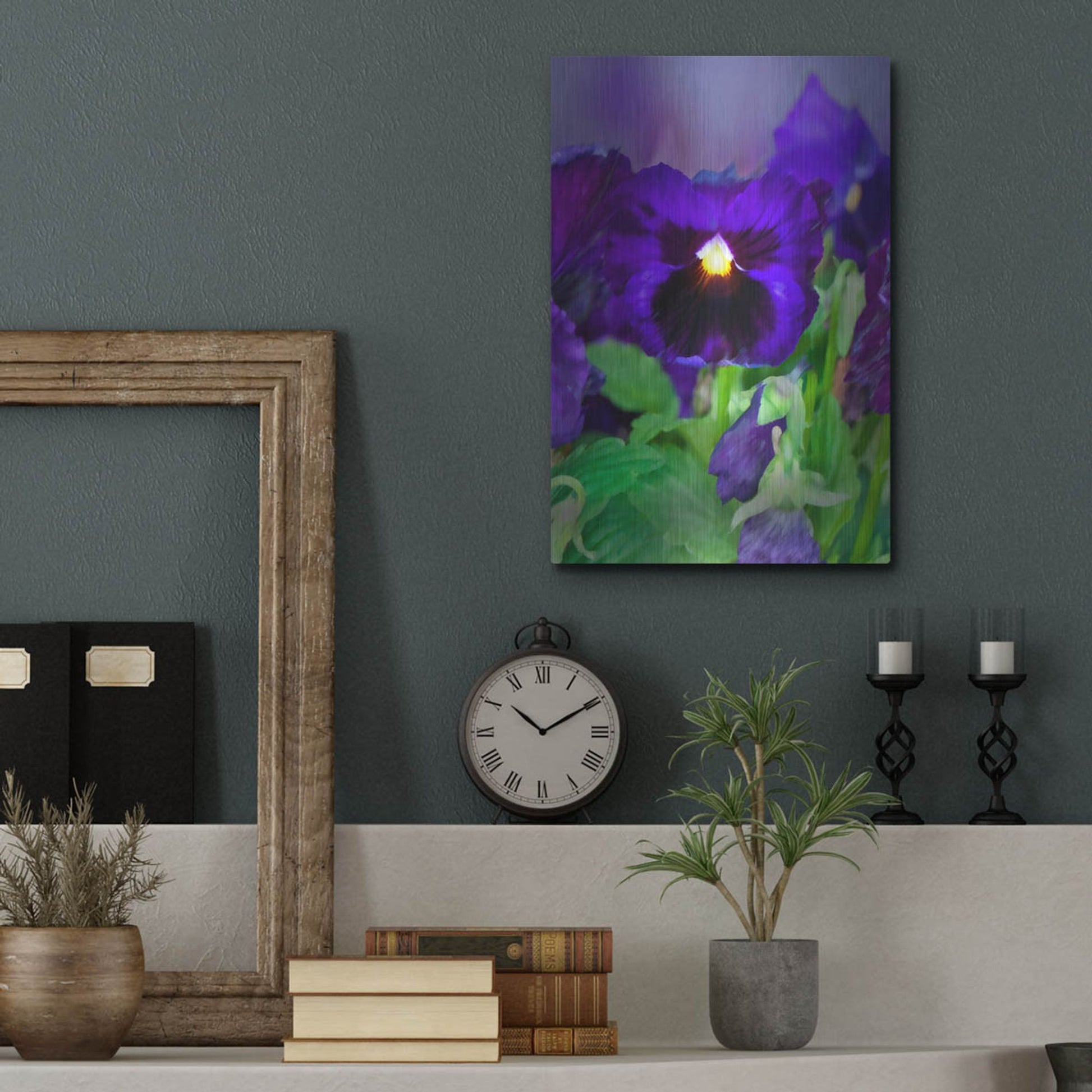 Luxe Metal Art 'African Pan Orchid' by Dana Brett Munach, Metal Wall Art,12x16